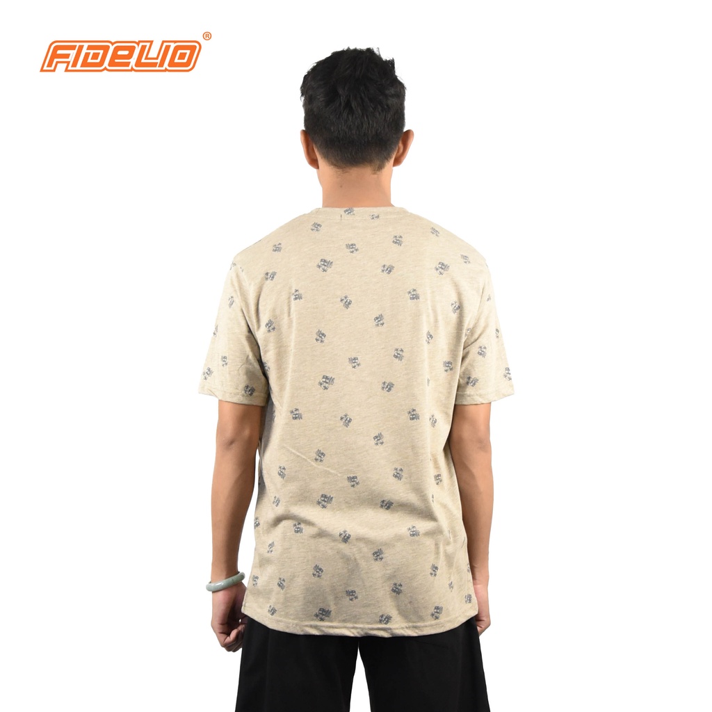 FIDELIO Graphic Full Printed Tshirts | Light Grey