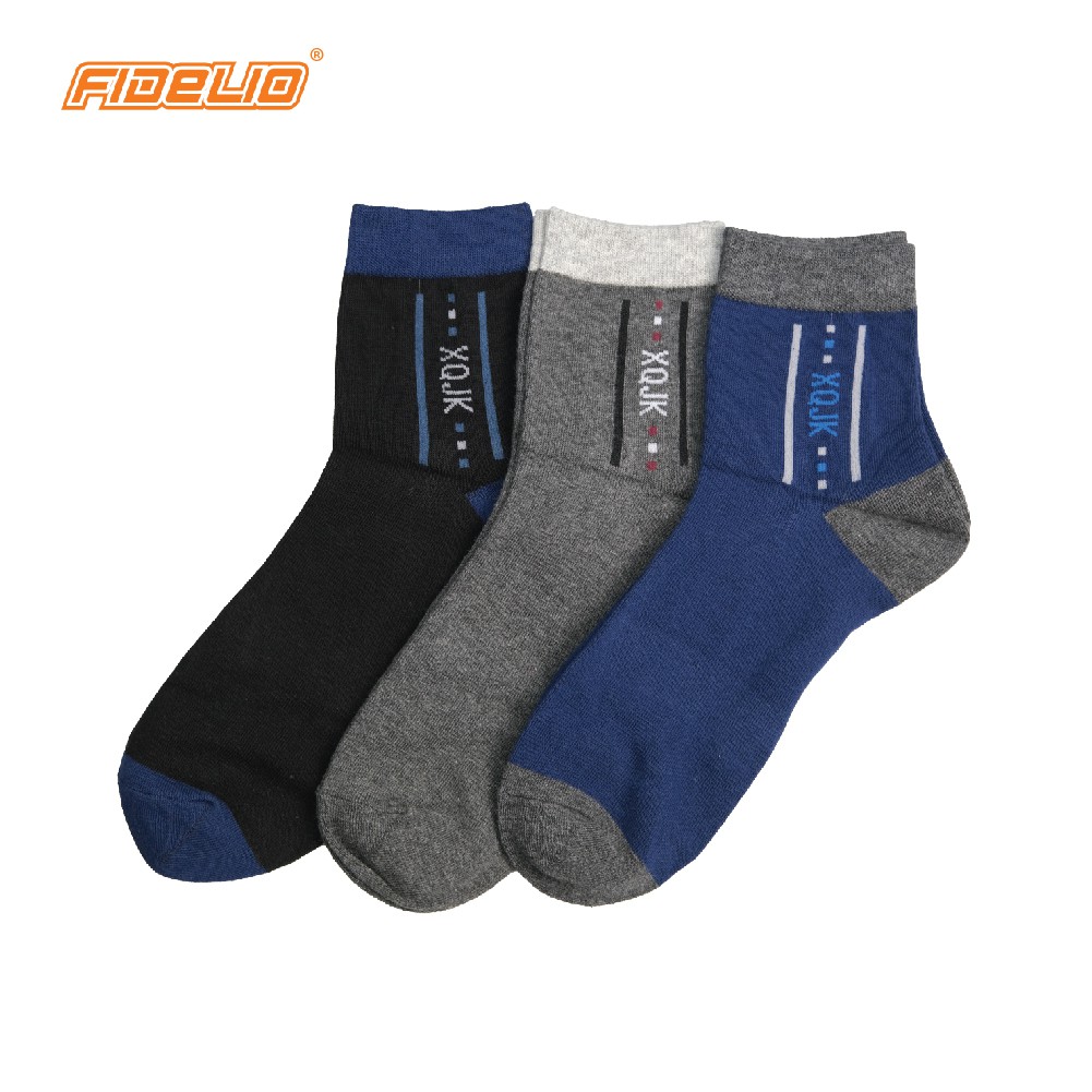 FIDELIO  3in 1 pack men's socks | Stokin Lelaki 3 dalam 1 pek