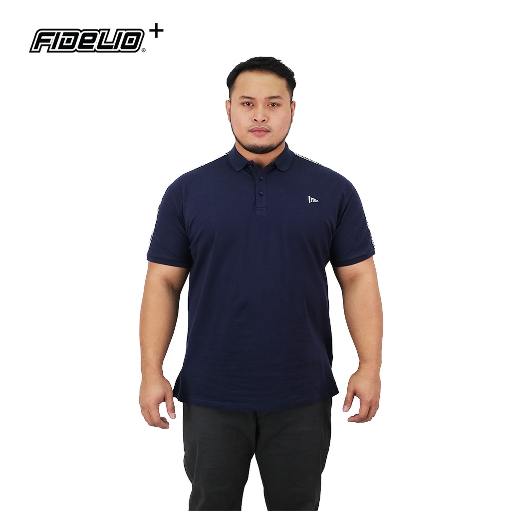 FIDELIO PLUS Tapped Embroidery Polo Tees | Baju Lelaki Berkolar Lengan Pendek