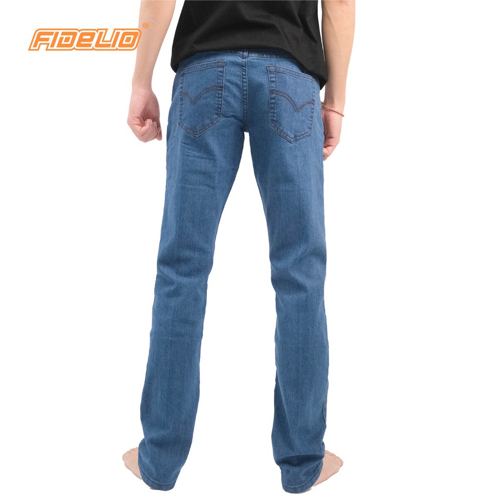 FIDELIO Slim Fit Stretchable Jeans (Blue) | Seluar Jeans Panjang Lelaki