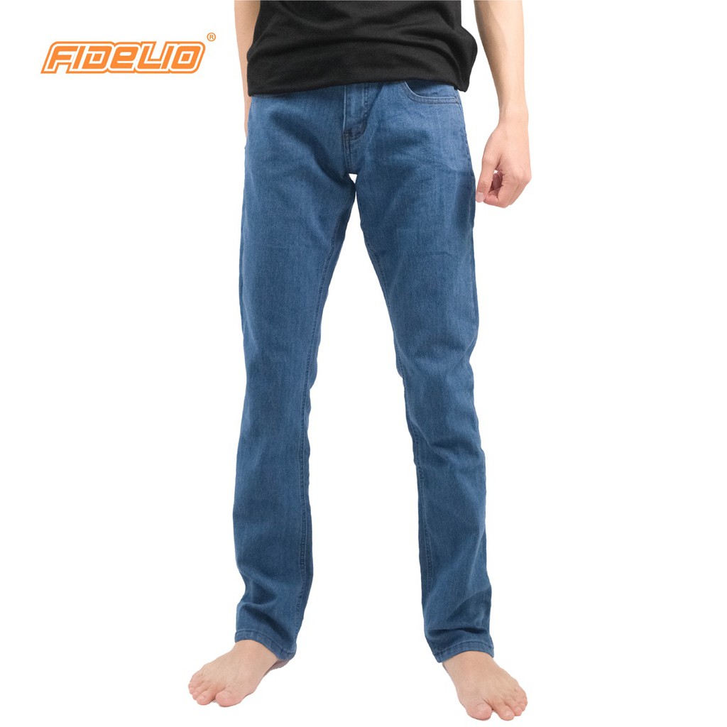 FIDELIO Slim Fit Stretchable Jeans (Blue) | Seluar Jeans Panjang Lelaki