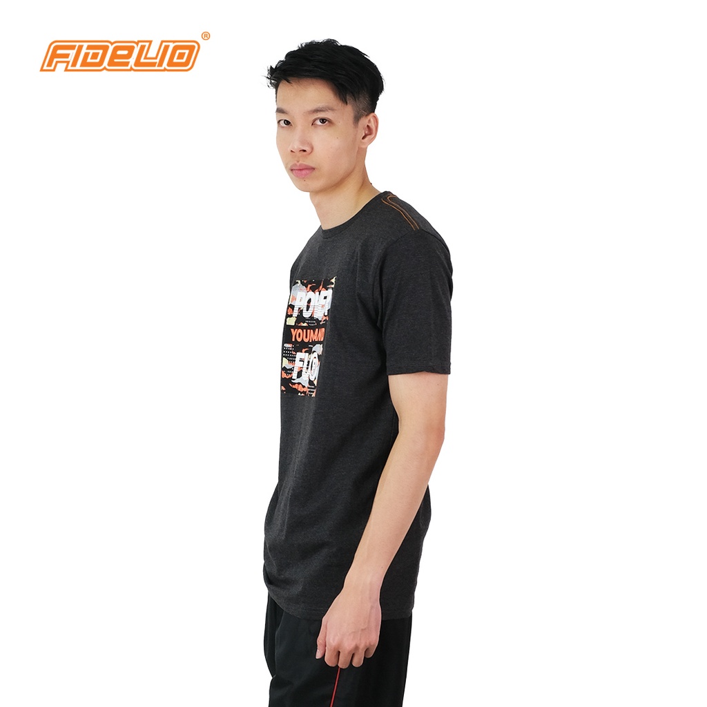 FIDELIO Powerful Graphic Tees | Baju Lelaki Corak Lengan Pendek