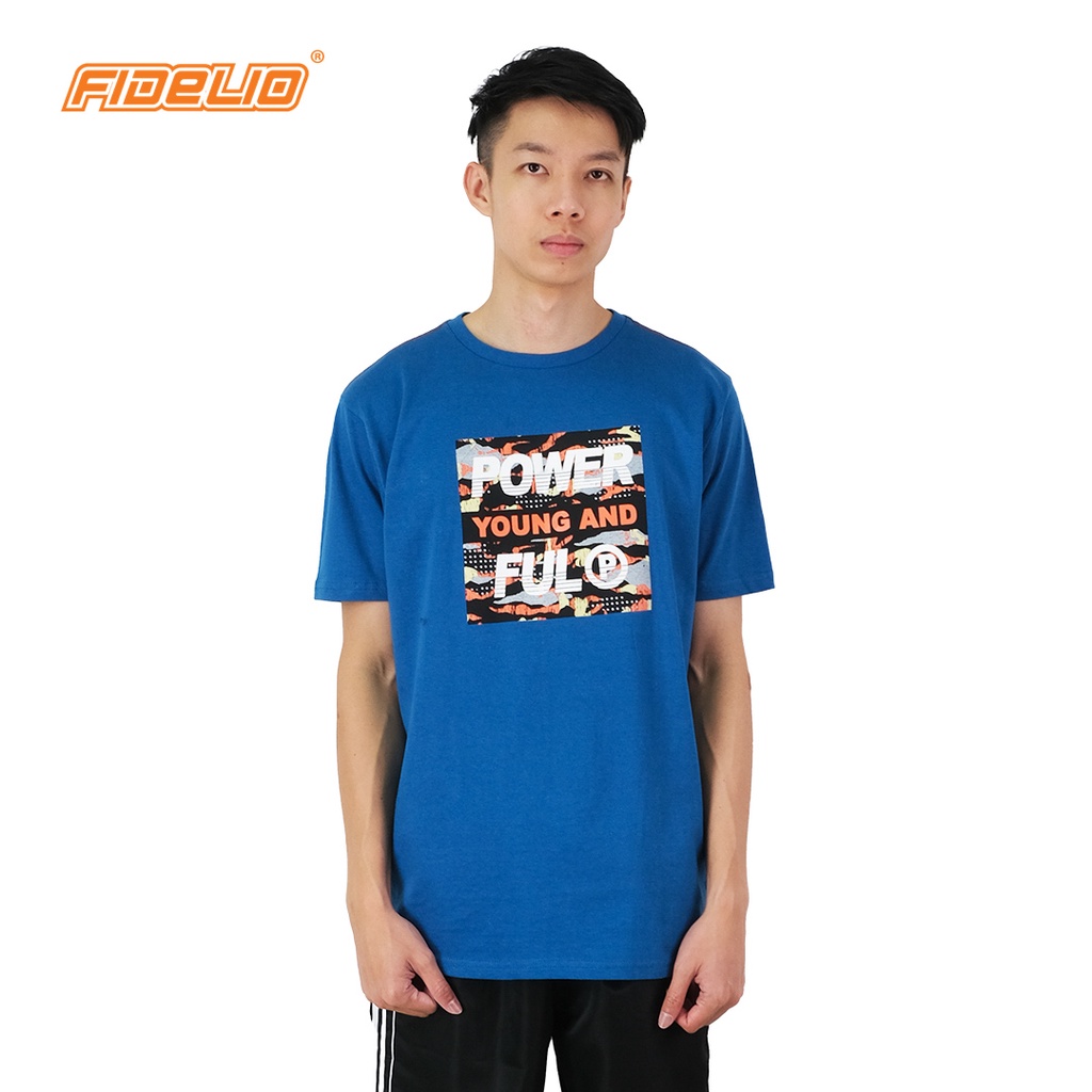 FIDELIO Powerful Graphic Tees | Baju Lelaki Corak Lengan Pendek