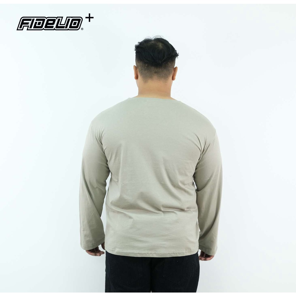 FIDELIO PLUS Basic Long Sleeves Tees | Baju Lelaki Lengan Panjang