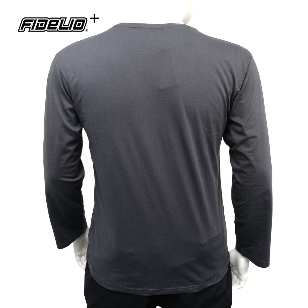 FIDELIO PLUS Basic Long Sleeves Tees | Baju Lelaki Lengan Panjang