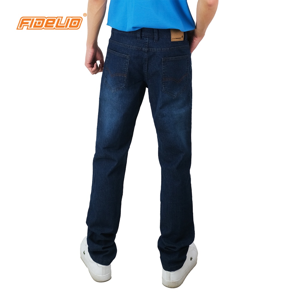 FIDELIO 601 Slim Fit Washed Denim | Seluar Jeans Panjang Lelaki