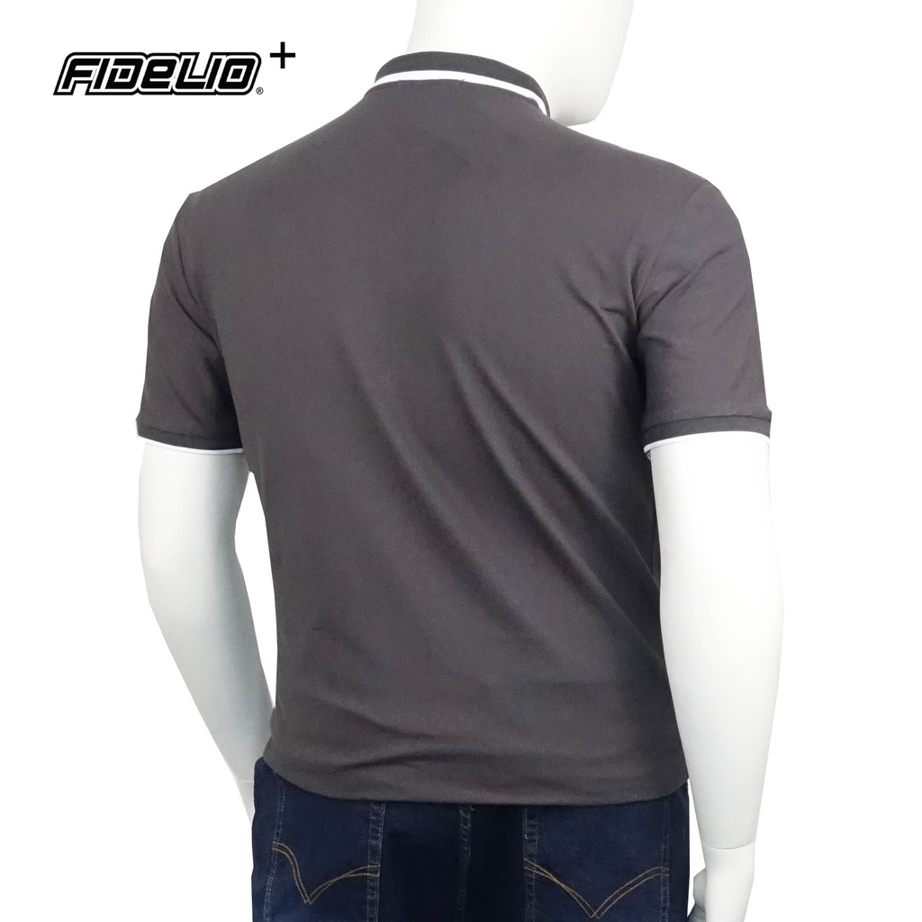 FIDELIO PLUS Dark Grey Signature Basic Polo Shirts