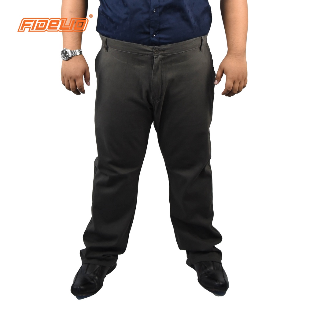 FIDELIO PLUS Cotton Chinos - GREY(1)