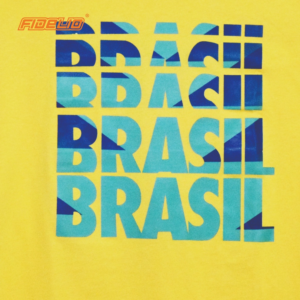 FIDELIO Football Team Graphic Tees -Yellow