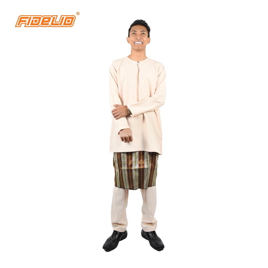 Jaspar Mordern Fit Baju Johor Teluk Belanga - Beige(E)