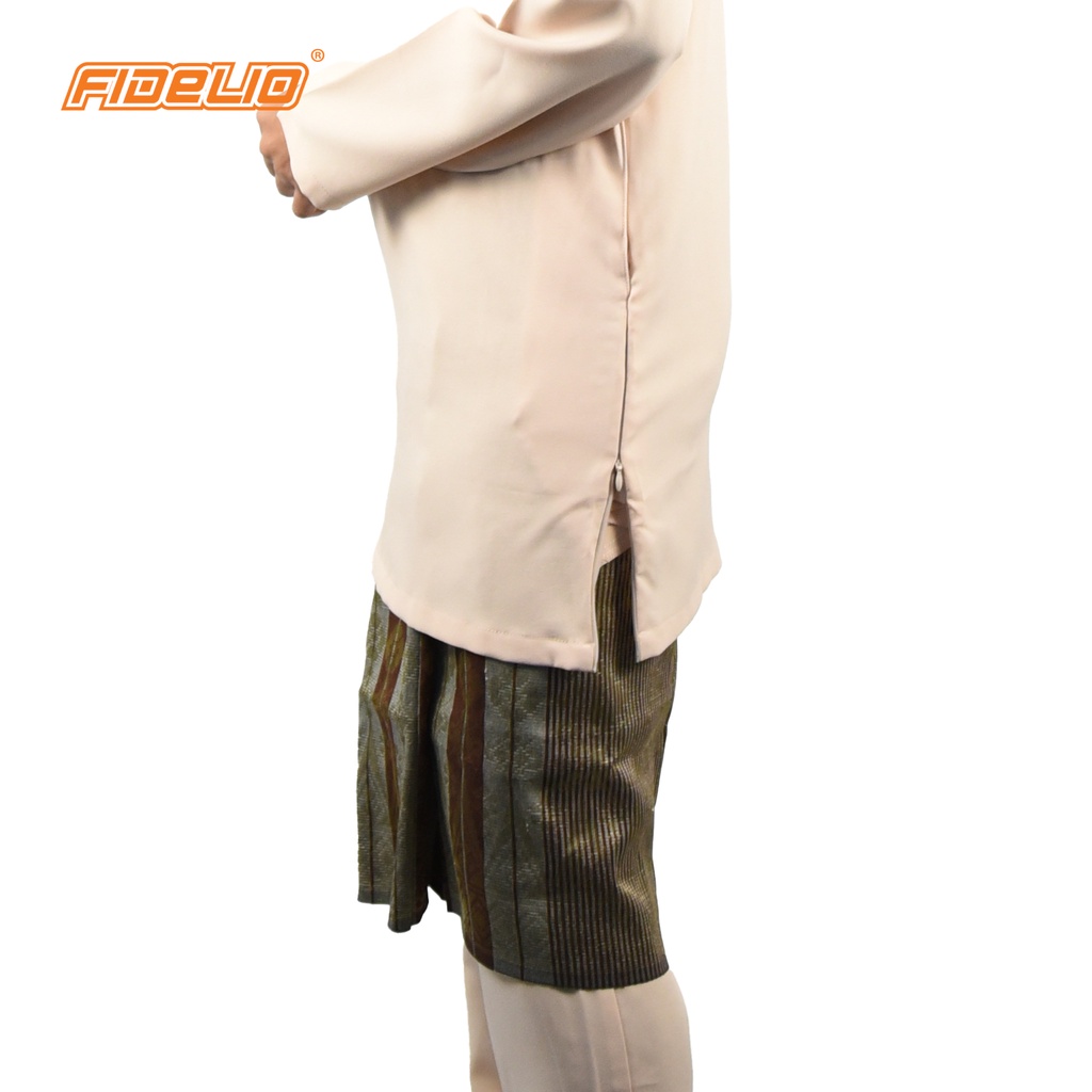 Jaspar Mordern Fit Baju Johor Teluk Belanga - Beige(E)