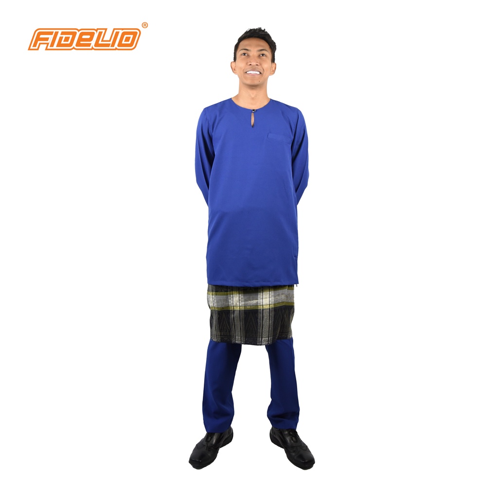 JASPAR Modern Fit Baju Johor Teluk Belanga - BLUE