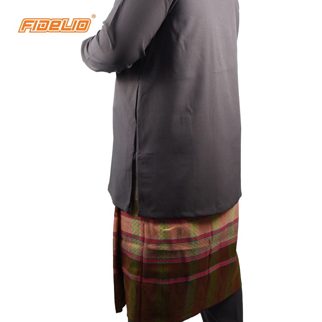 Jaspar Plus Size Moden Baju Johor Teluk Belanga - Dark Grey