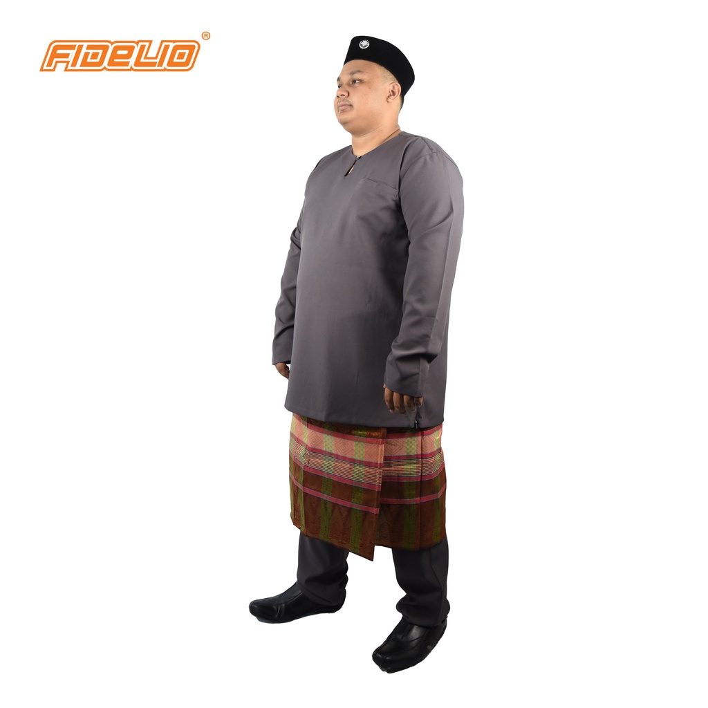 Jaspar Plus Size Moden Baju Johor Teluk Belanga - Dark Grey