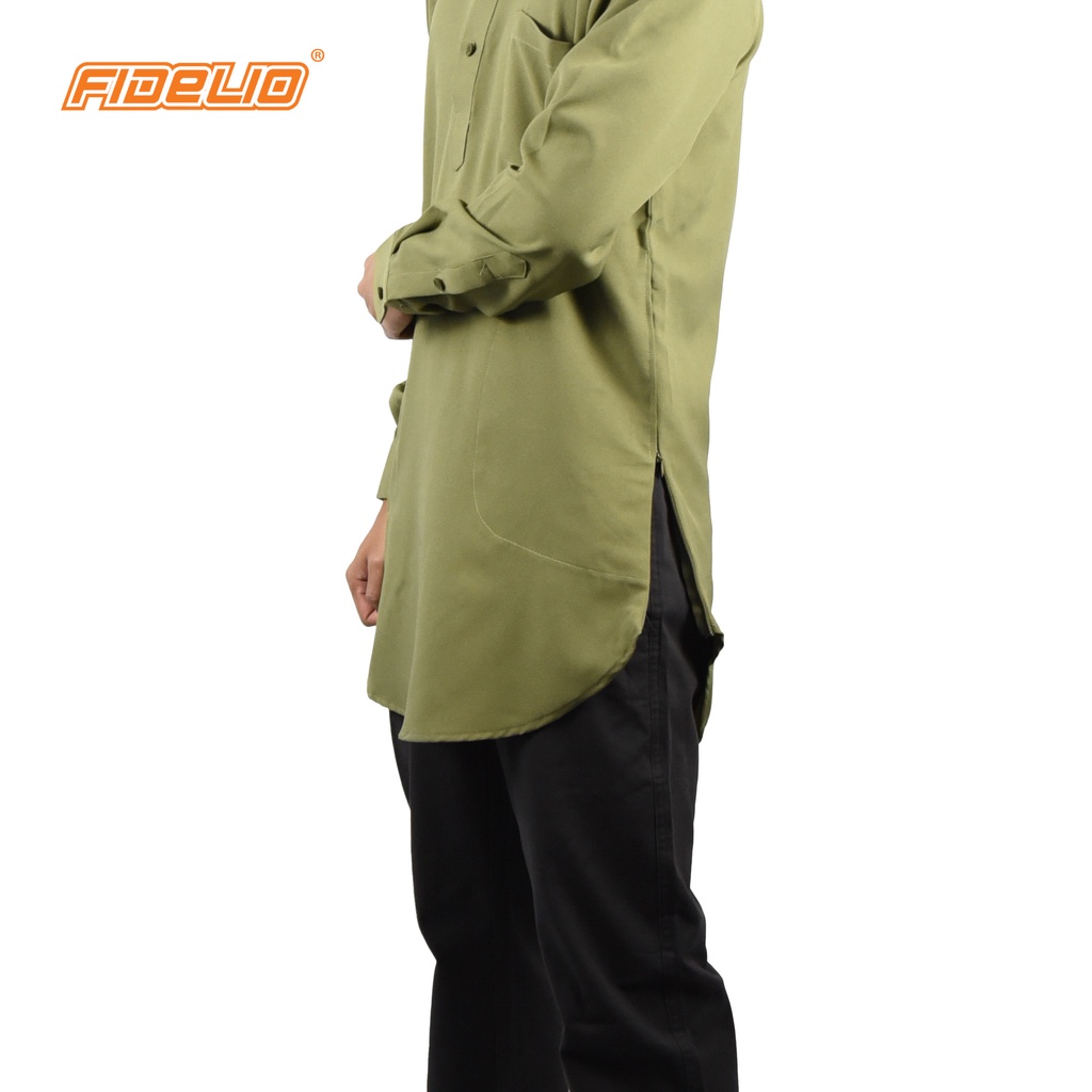 JASPAR Modern Kurta Top - GREEN(D)