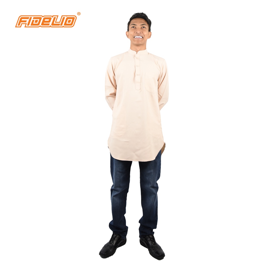 JASPAR Modern Kurta Top - BEIGE(G)