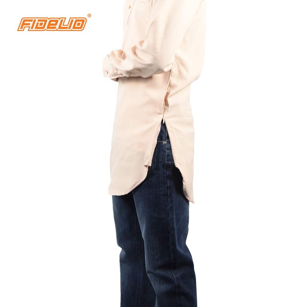 JASPAR Modern Kurta Top - BEIGE(G)