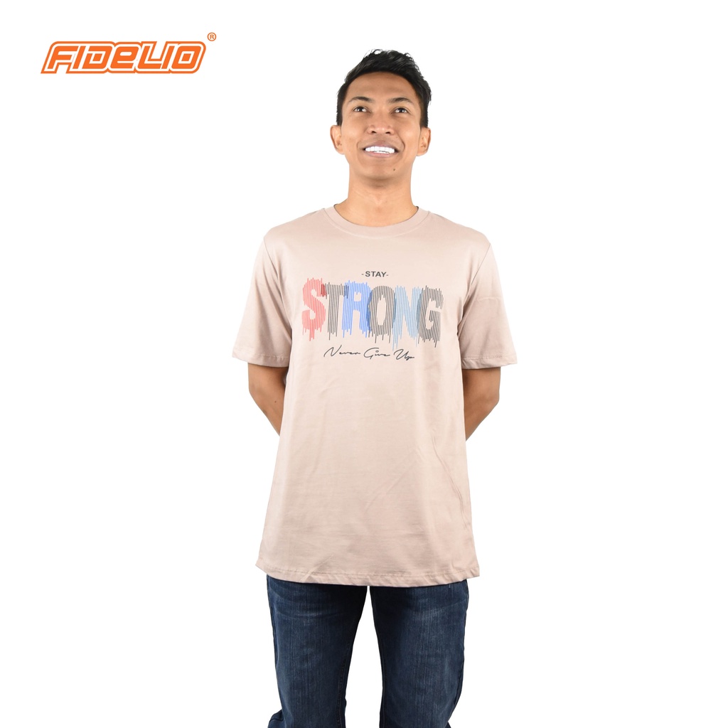 FIDELIO Cool Quotes Graphic Tshirts | KHAKI