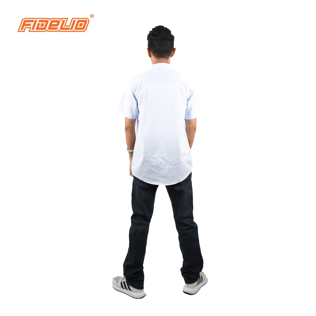 FIDELIO Dobby Lines Short Sleeves Shirts - LIGHT BLUE(2)