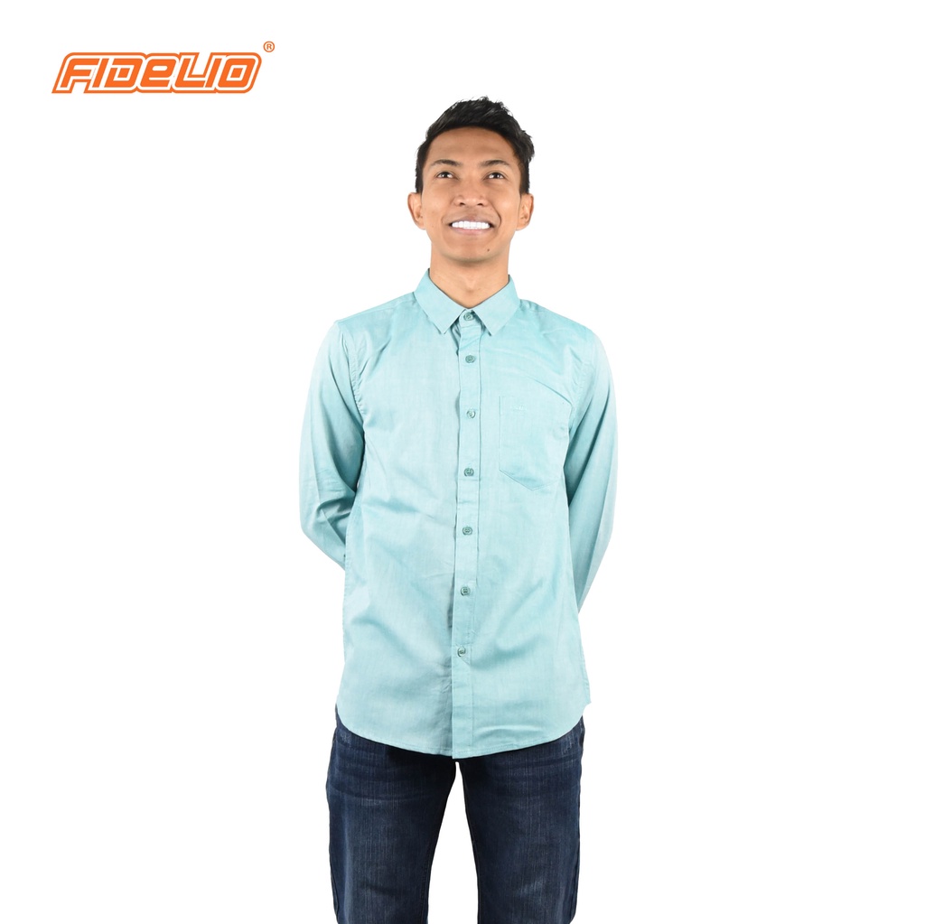 FIDELIO Oxford Long Sleeves Shirts | GREEN