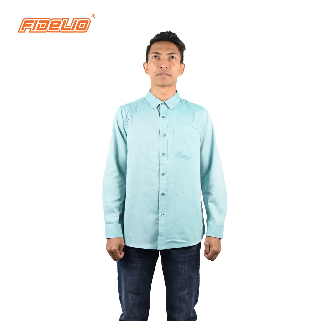 FIDELIO Oxford Long Sleeves Shirts | GREEN