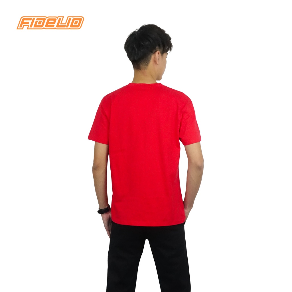 FIDELIO Red Basic Tees | Baju Tee Lengan pendek