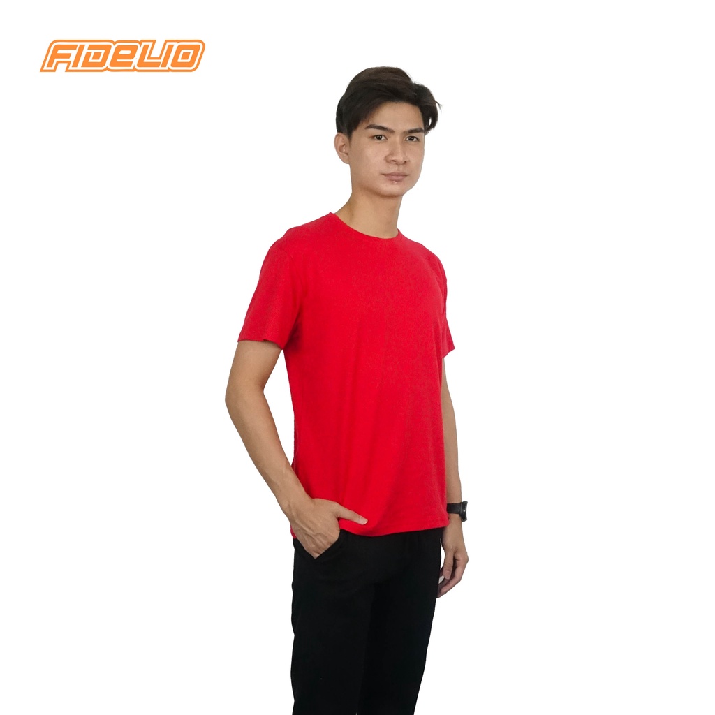 FIDELIO Red Basic Tees | Baju Tee Lengan pendek