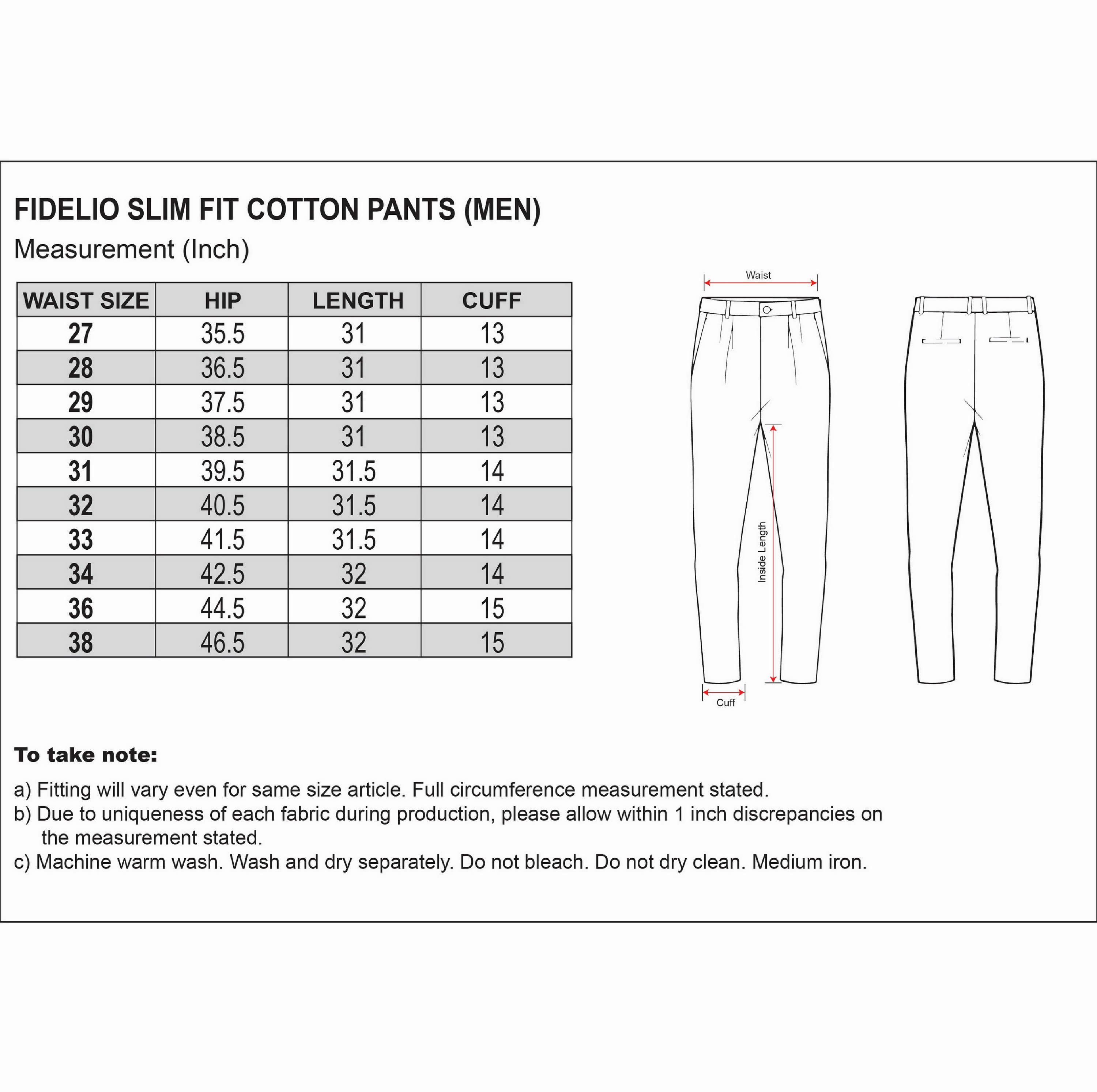 Fidelio Plus Size Comfort Stretch Slim Fit Chinos - Dark Grey