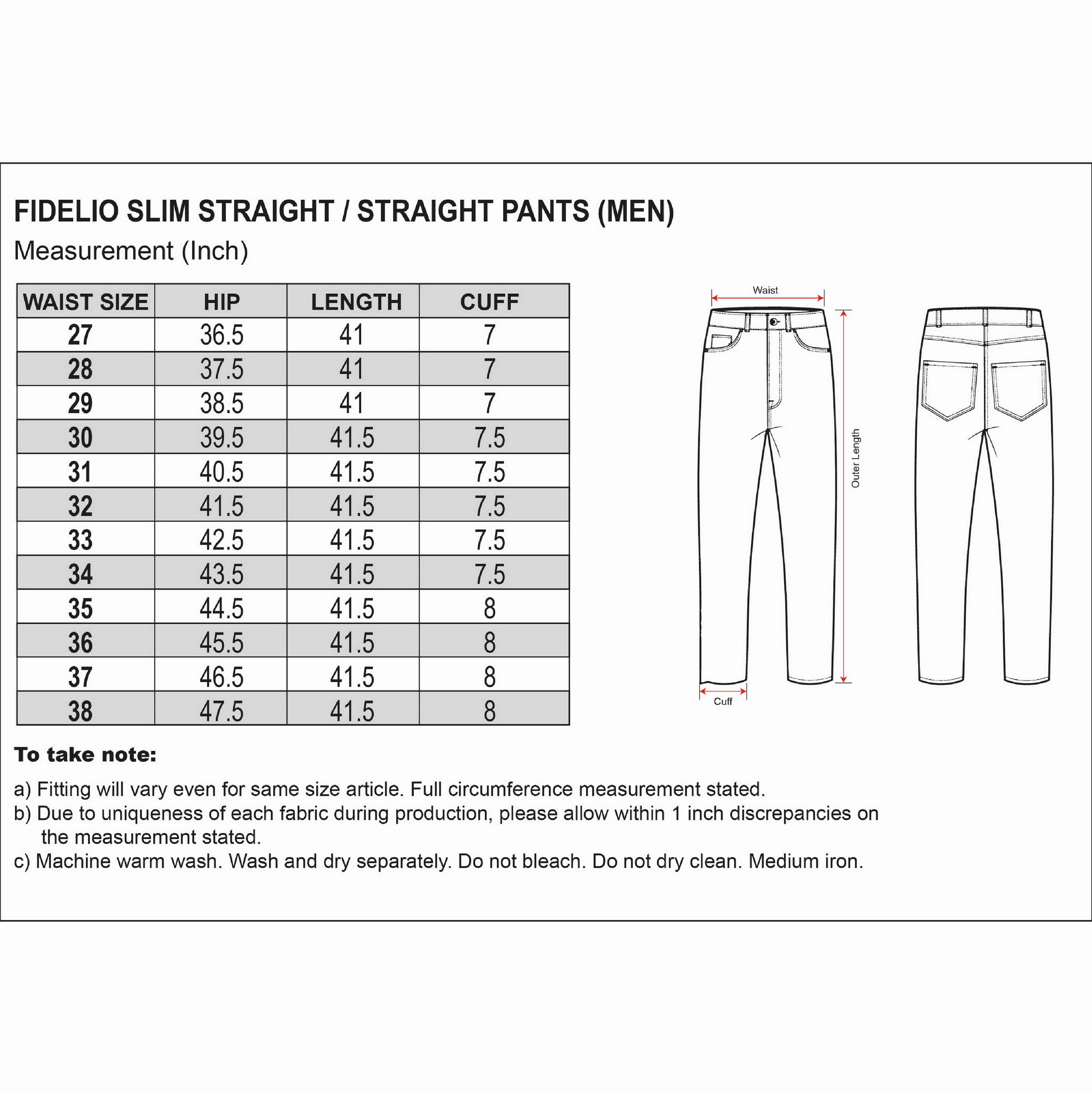 Fidelio Slim Straight Stretchable Denim - Blue