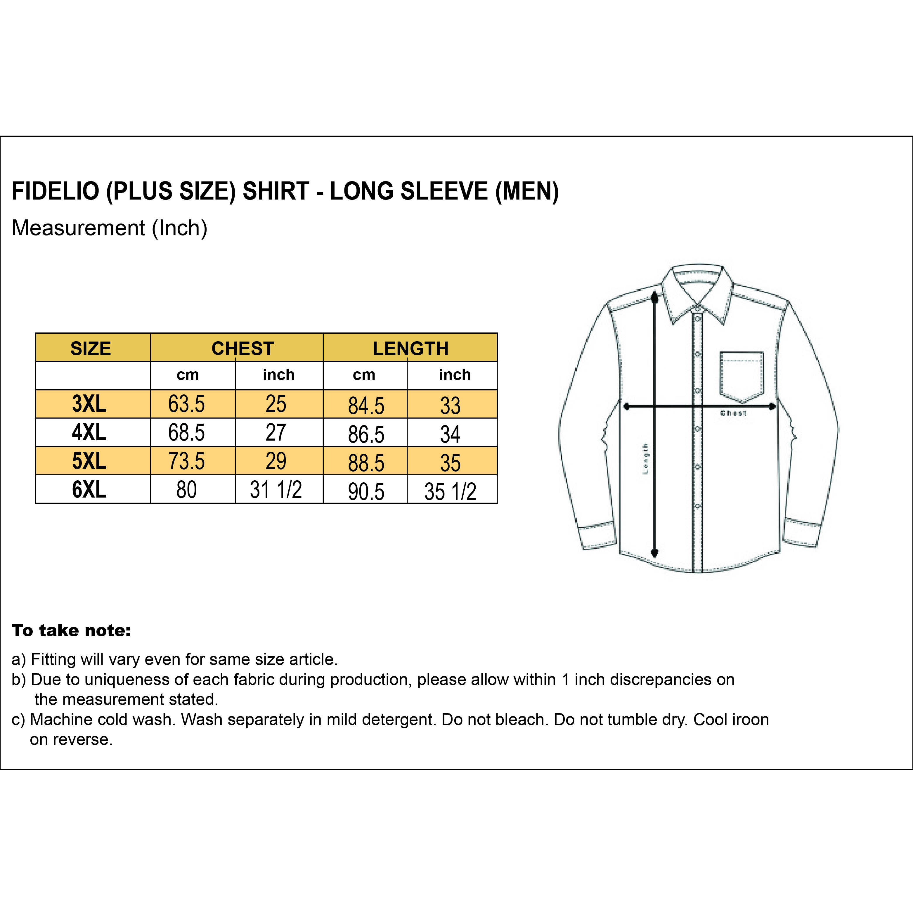 FDL Plus Size Oxford Business Long Sleeve Shirts - Black