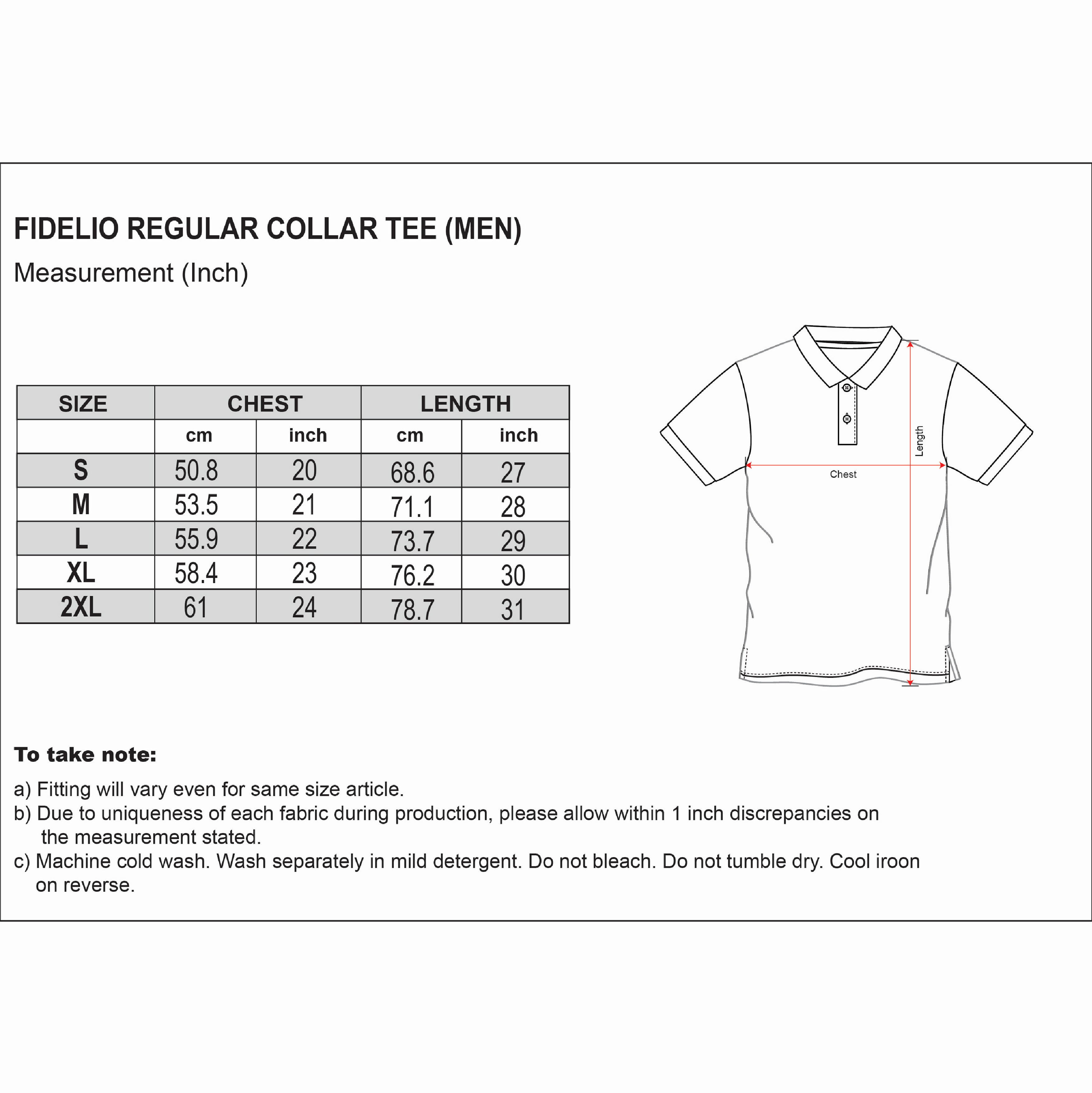 Fidelio Premium Sensation Polo Tees -Black