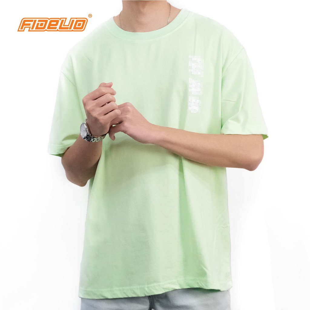 FIT IN x EK Unisex Lime Green Pastel Oversize Graphic T shirt