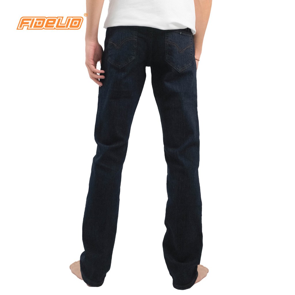 FIDELIO Slim Fit Stretchable Jeans - Navy | Seluar Jeans Panjang Lelaki