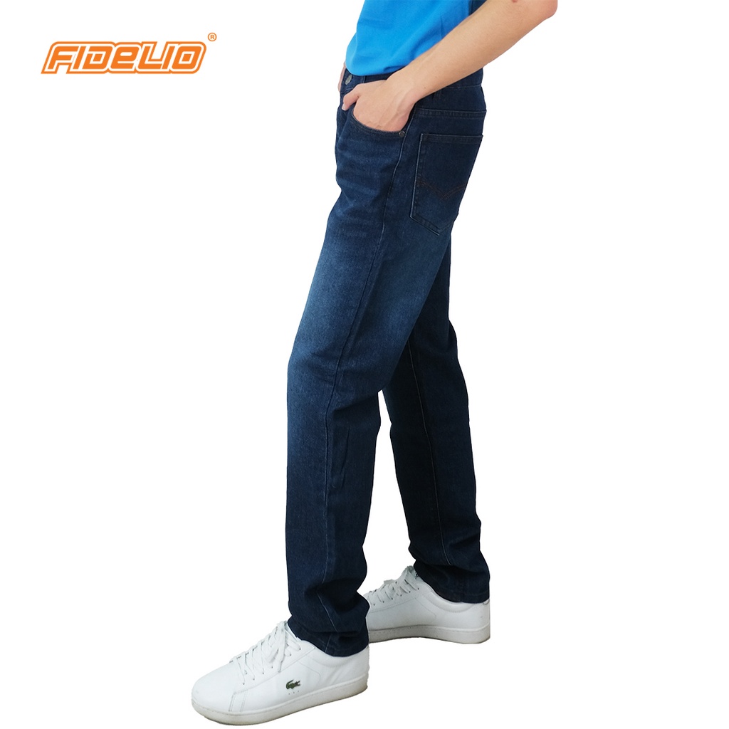 FIDELIO 601 Slim Fit Washed Denim | Seluar Jeans Panjang Lelaki