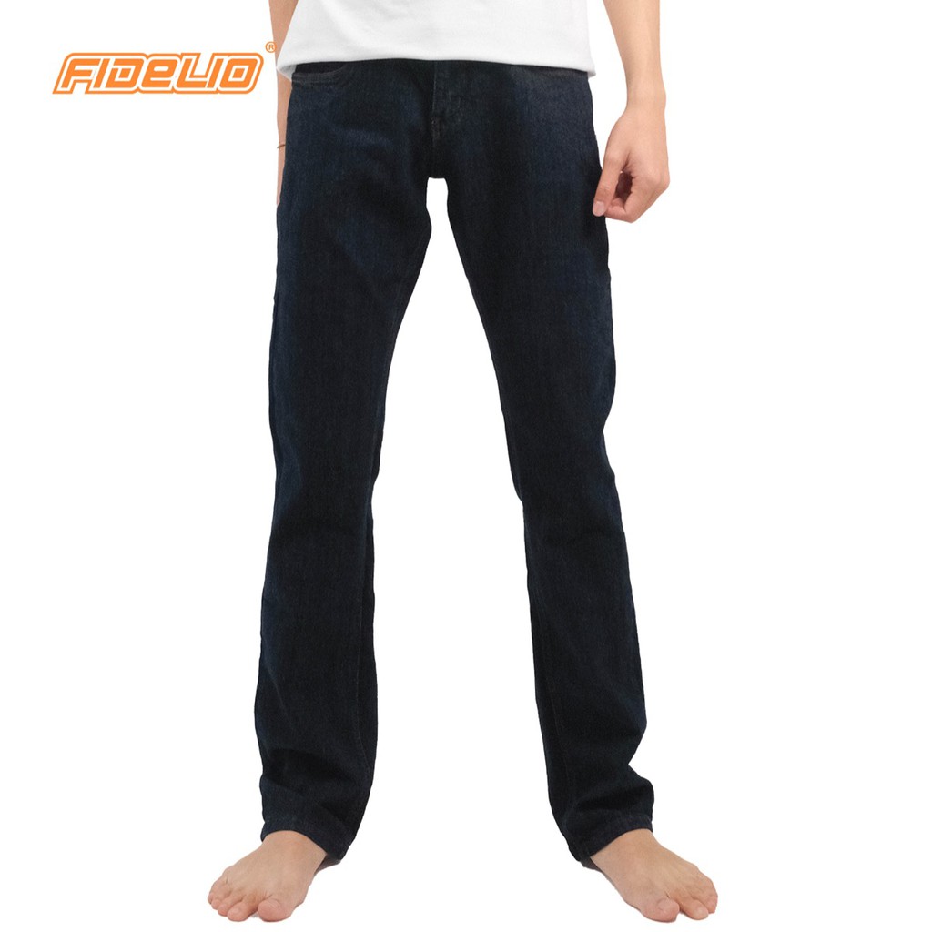 FIDELIO Slim Fit Stretchable Jeans - Navy | Seluar Jeans Panjang Lelaki