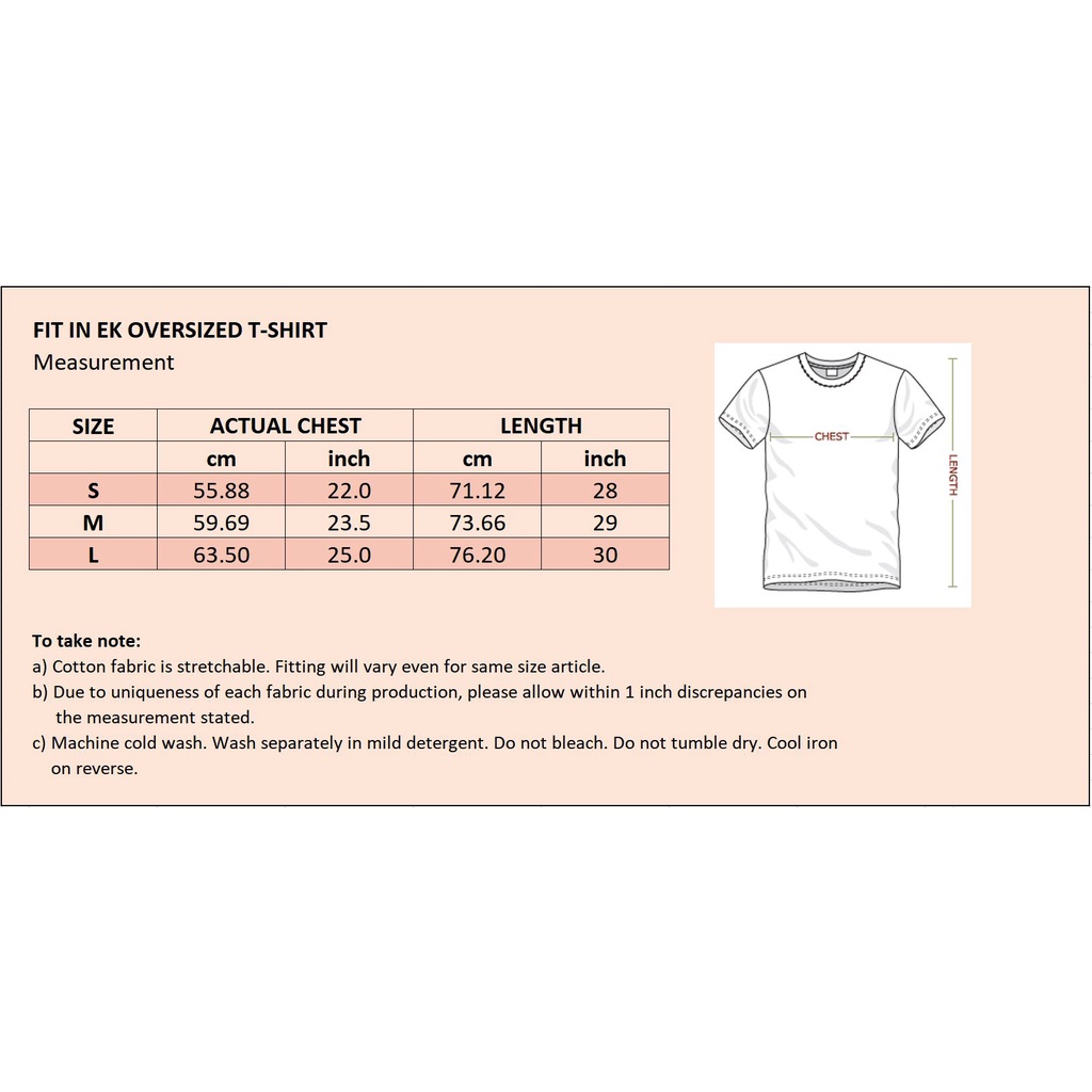 FIT IN EK Glow in Dark Oversized Tees