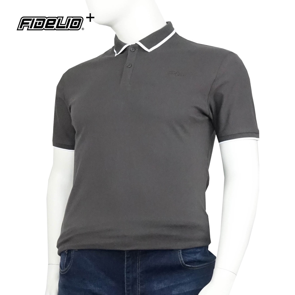 FIDELIO PLUS Dark Grey Signature Basic Polo Shirts