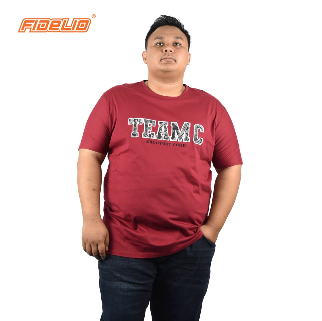 FIDELIO PLUS Team C Embroidery Tshirts - MAROON (2)