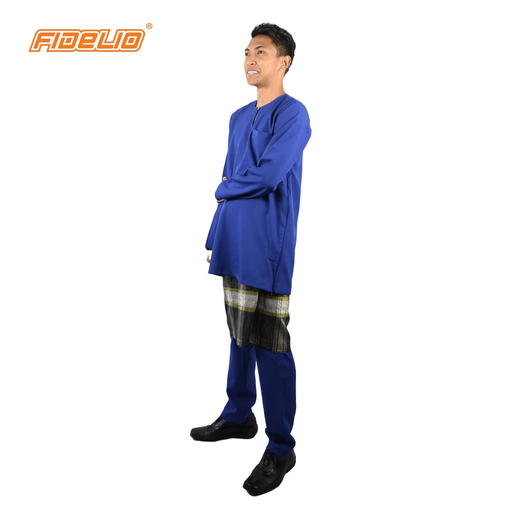 JASPAR Modern Fit Baju Johor Teluk Belanga - BLUE