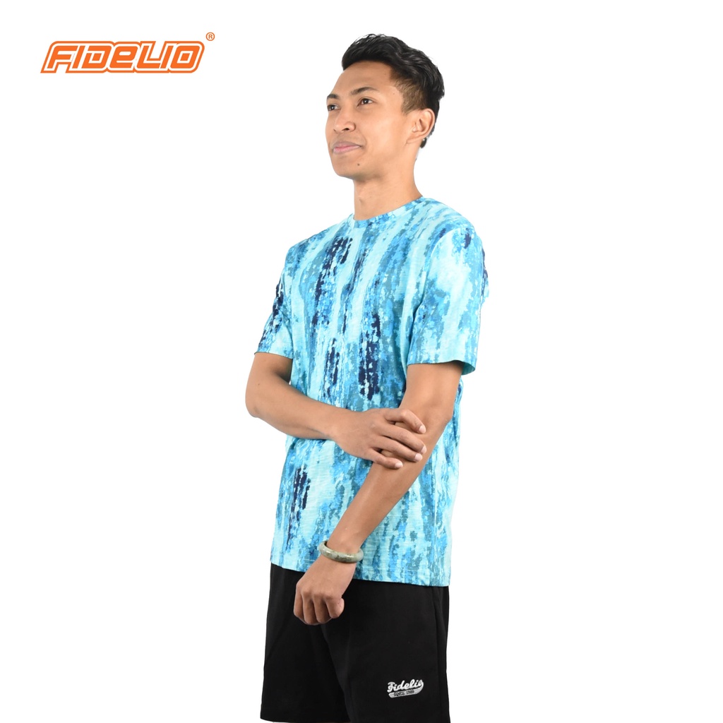 FIDELIO Graphic Full Printed Tshirts | TURQUOISE BLUE(5)