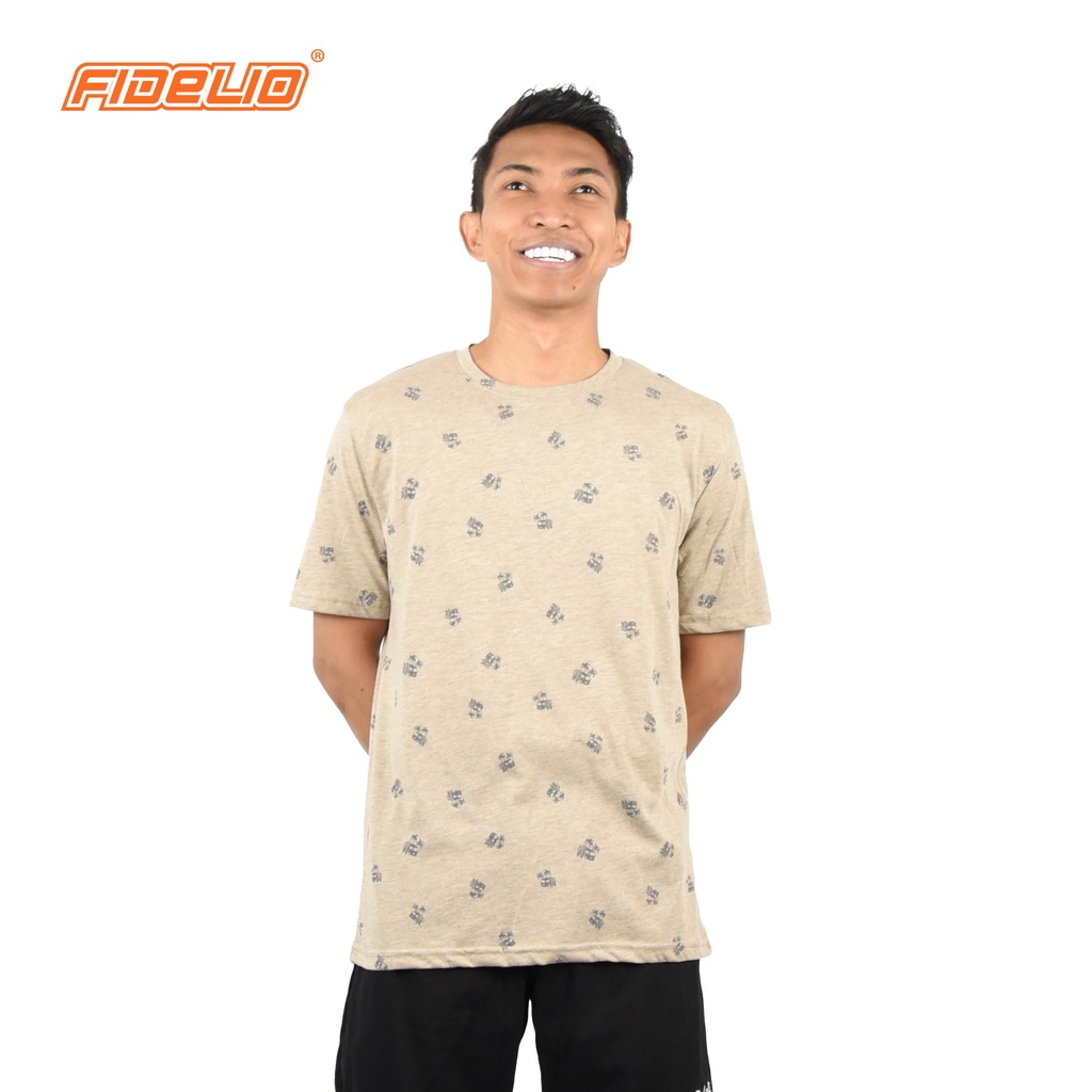 FIDELIO Graphic Full Printed Tshirts | Light Grey