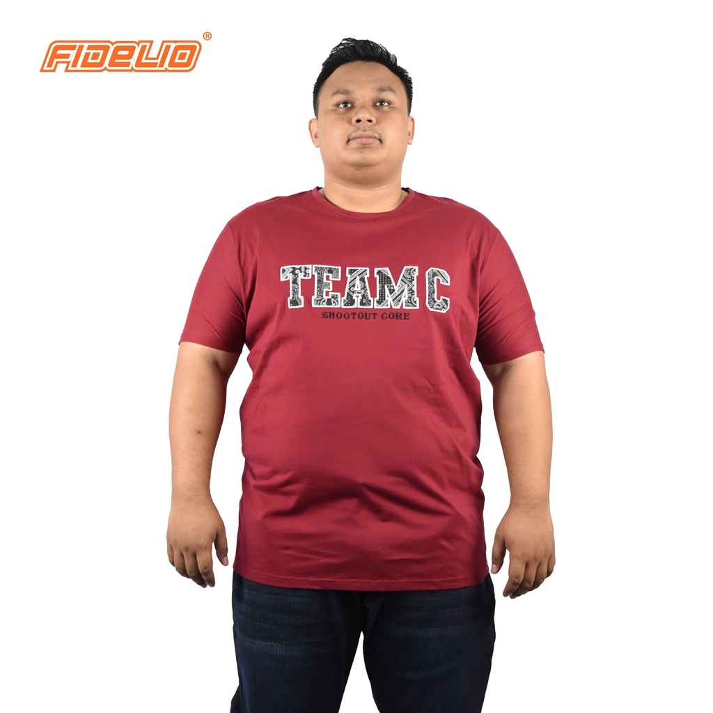 FIDELIO PLUS Team C Embroidery Tshirts - MAROON (2)