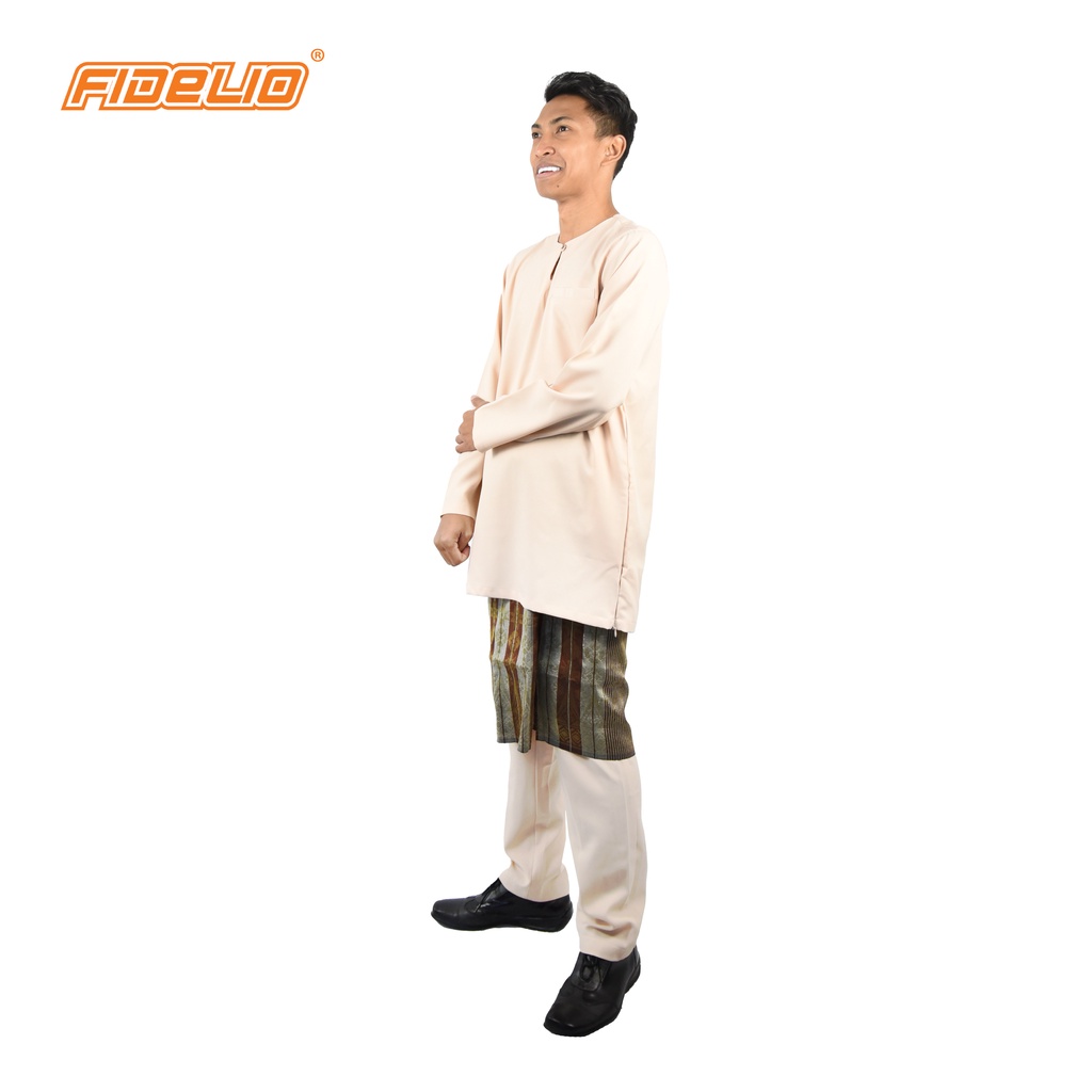 Jaspar Mordern Fit Baju Johor Teluk Belanga - Beige(E)