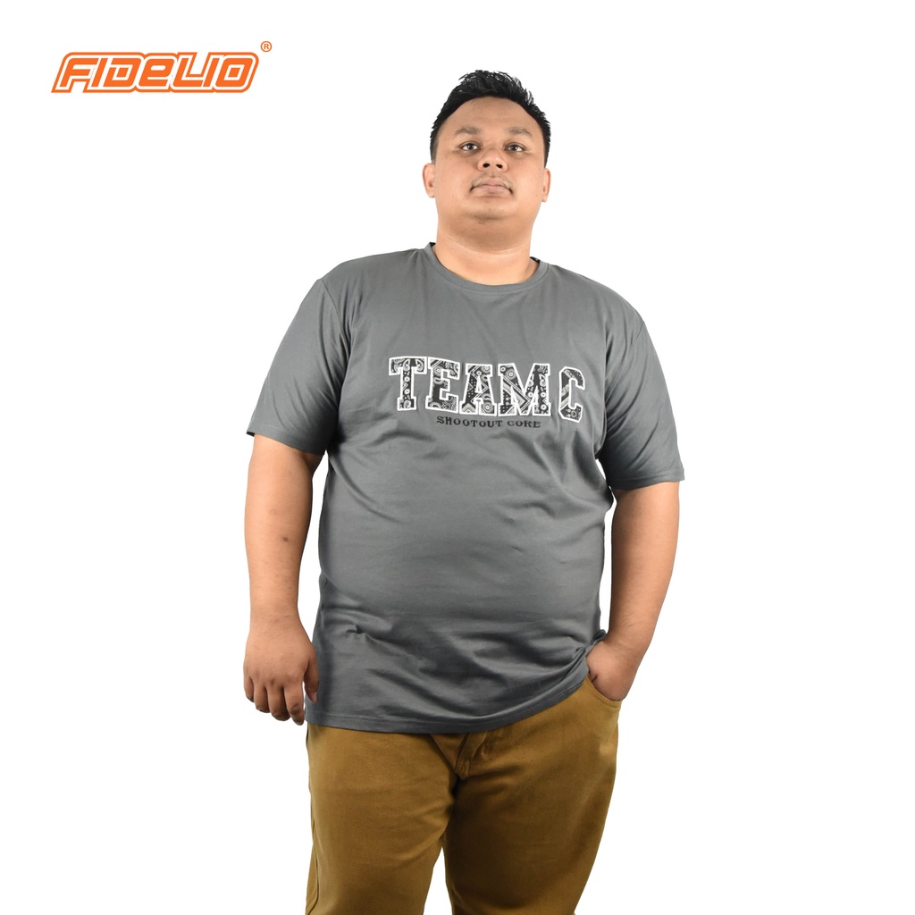 FIDELIO PLUS Team C Embroidery Tshirts - GREY(4)