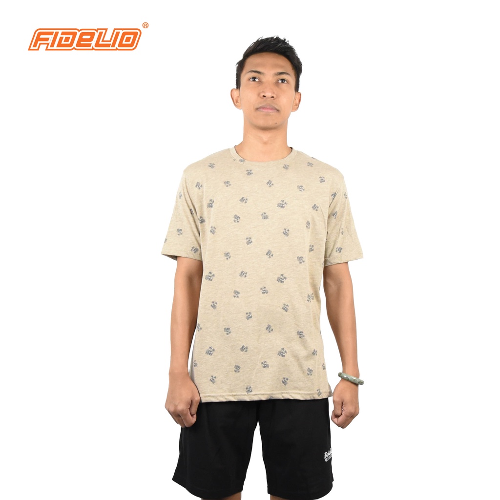 FIDELIO Graphic Full Printed Tshirts | Light Grey