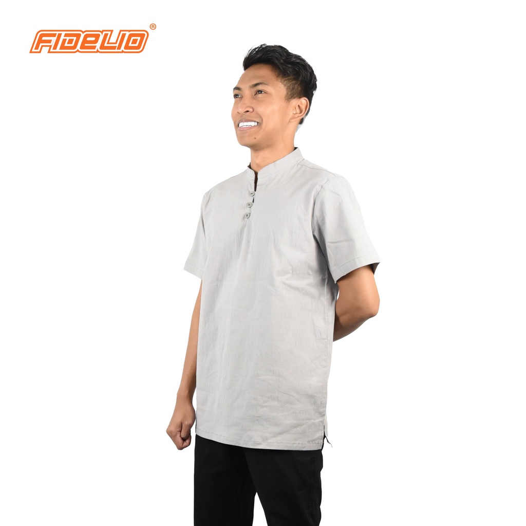 FIDELIO Linen Cotton Shirts | Grey