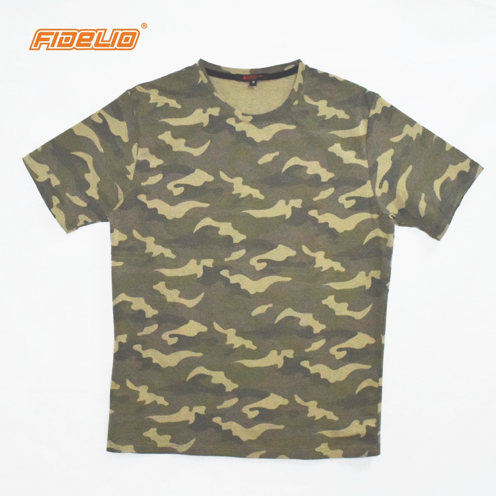 FIDELIO Full-Print Graphic Tee -Army Green