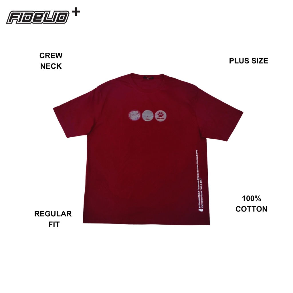 FIDELIO PLUS Cat's Meow Graphic Tees - Maroon