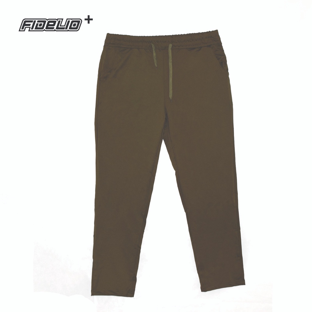 FIT IN Plus Size Basic Jogger Sweat Pants -Army Green