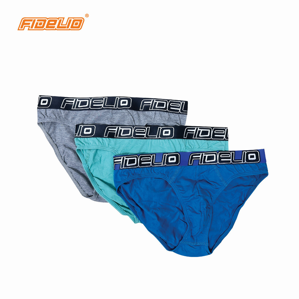 Fidelio Variety Pack 3 Assorted Colors Hip Briefs